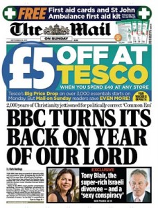 BBC turns its back on year of our Lord